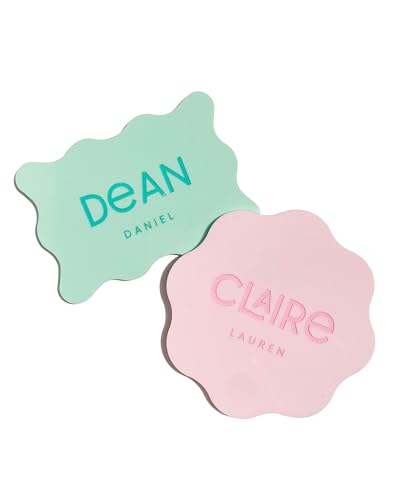 Modern Baby Name Sign Wavy Circle Green