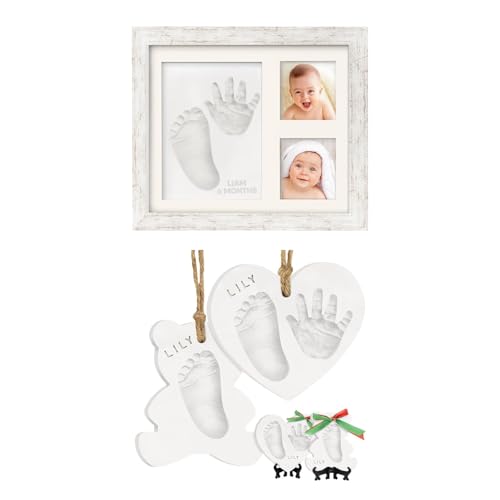 KeaBabies Baby Hand Footprint Ornament Kit