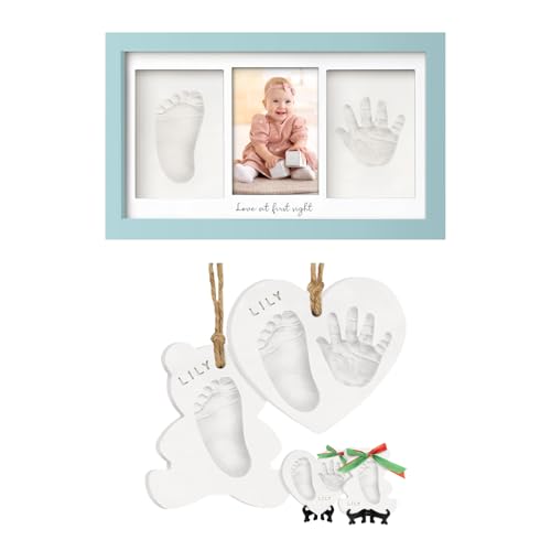 KeaBabies Baby Hand Footprint Kit - Keepsake Frame DIY Gift