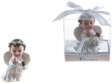 Lunaura Baby Angel Praying Keepsake Set of 12 Blue 1