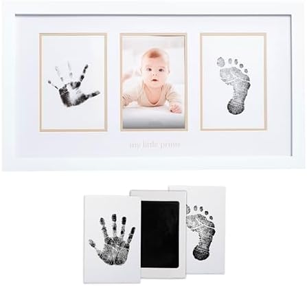 Pearhead Baby Keepsake Frame with Ink Pad and Mat