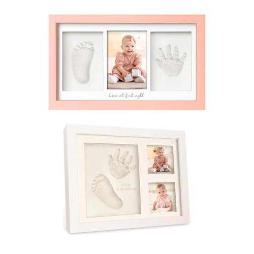 KeaBabies Baby Footprint Handprint Kit with Frame - Keepsake for Newborns
