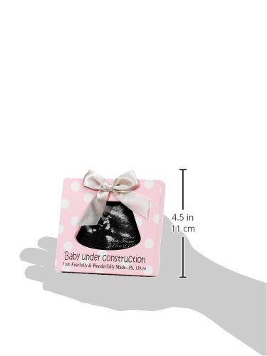Dicksons Girl Under Construction Psalm 13914 Pink Polka Dot Sonogram Frame 1