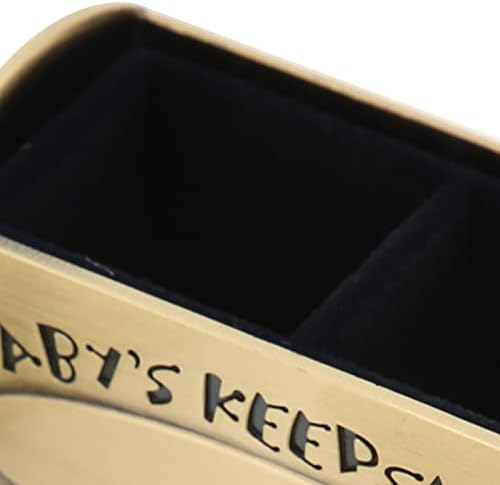 Pssopp Fetal Hair Box - Green Patina Keepsake