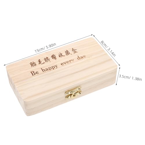 Abaodam Umbilical Cord Keepsake Box with 4 Bottles