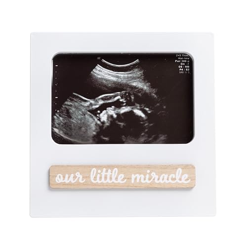 Kate Milo Baby Sonogram 3D Photo Frame White