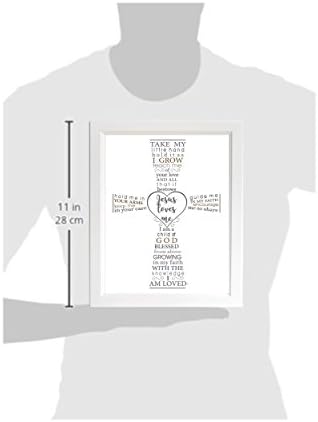 Jesus Loves Me Frame for Baby Baptism - Made in USA