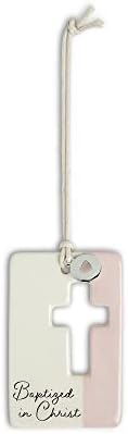 DEMDACO Baptism Heart Keepsake Token 1
