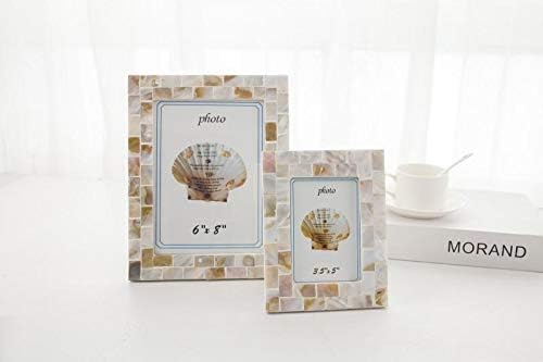Classic Shell Photo Frame 6 Inch Handmade