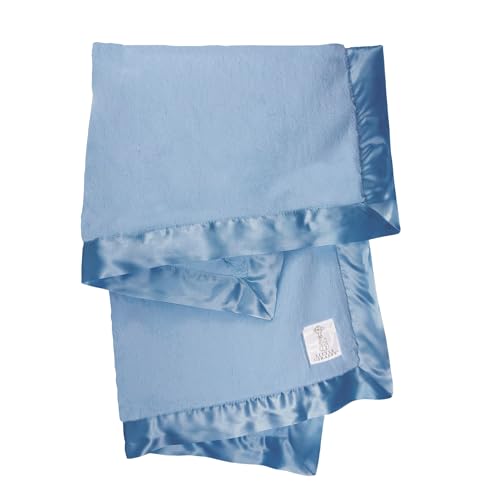 Little Giraffe Baby Blanket - Luxe Soft Faux Fur with Satin Trim 29x35