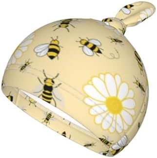 Lcokin Cute Bee Swaddle Blanket Set with Beanie Hat