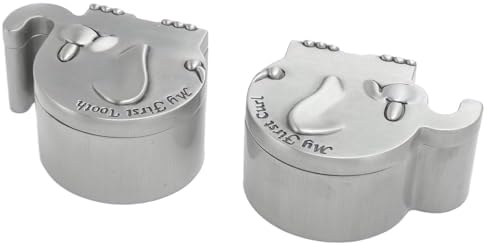 GLOGLOW 2 Pack Elephant Keepsake Boxes for First Tooth Curl Collection