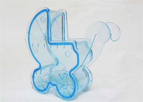 JenlyFavors Clear Blue Plastic Baby Favor Box 12 Pieces