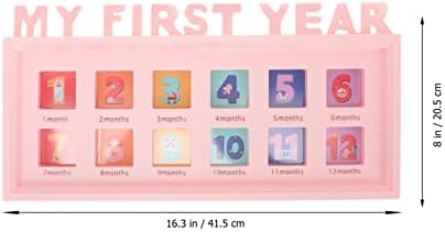 Kisangel Growth Photo Frame for 12 Months