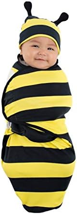 Cuddle Club Baby Swaddle with Novelty Hat