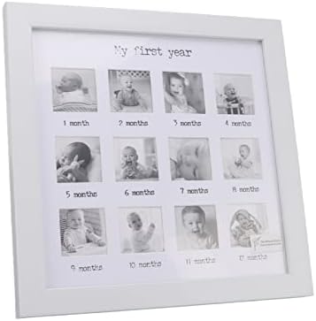 Babys First Year Photo Frame with 12 Month Collage