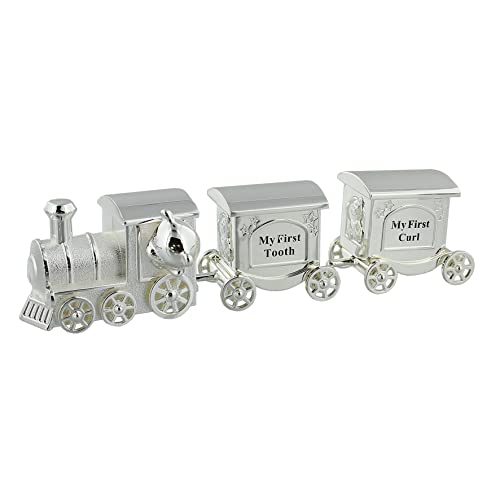 Baby Bites Silver Plated Train Keepsake Box 200g