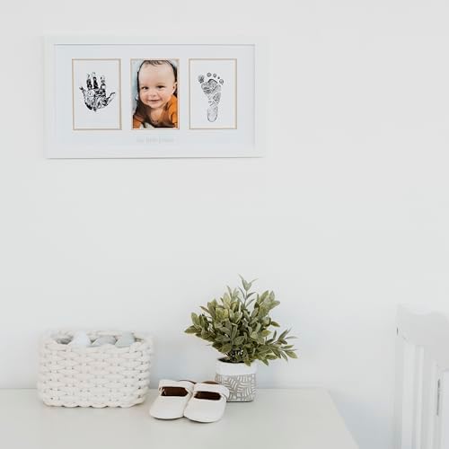 Pearhead Baby Keepsake Frame with Ink Pad and Mat