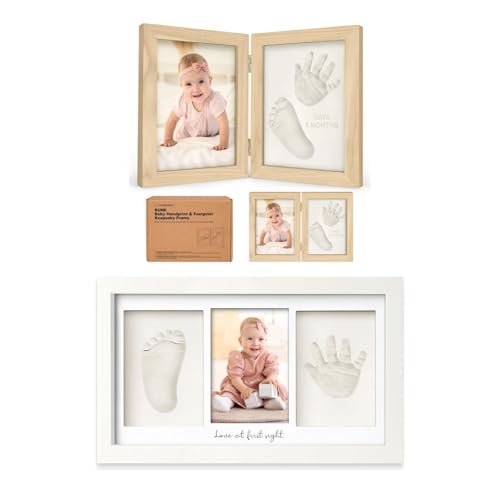 KeaBabies Personalized Baby Footprint Kit - Keepsake for Newborns