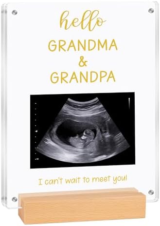 Blinking Stars Ultrasound Baby Announcement Frame