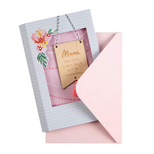 Hallmark Birthday Card for Mum with Wooden Keepsake 1