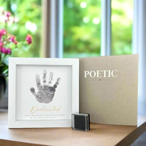 White Shadowbox Frame 6x6 for Baby Dedication Keepsakes 1
