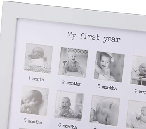 Babys First Year Photo Frame with 12 Month Collage