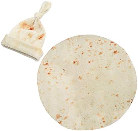 Baby Burrito Swaddle Blanket with Hat - 36 Inch Unisex Soft Blanket