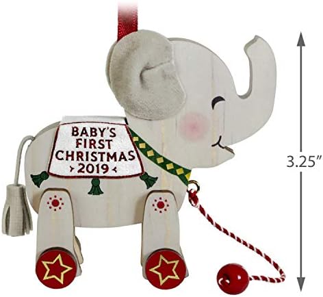 Hallmark Keepsake 2019 Babys First Christmas Elephant Ornament 1