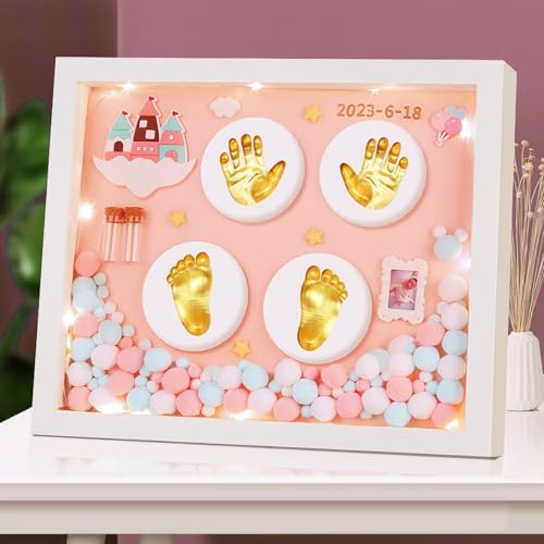 MCstars Handprint Footprint Baby Photo Frame Keepsake