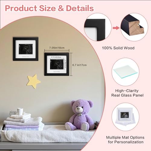 IHEIPYE Baby Sonogram Photo Frame 2Pack 1