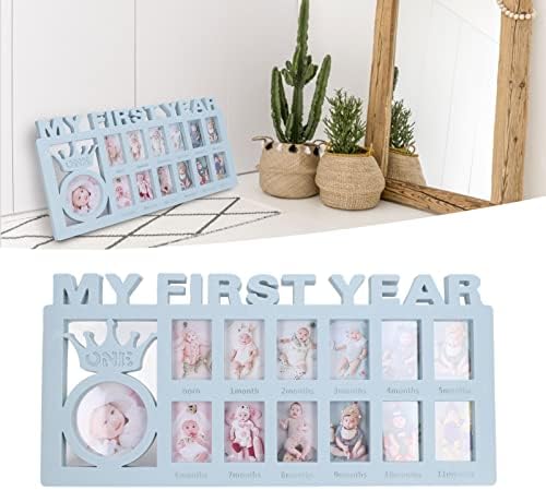 plplaaoo Babys First Year Frame 12 Month Milestone Photo Frame