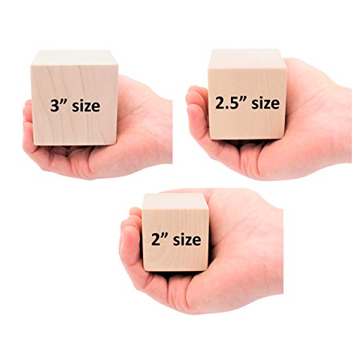 Palmetto Wood Shop Baptism Baby Block - Custom Engraved Handcrafted in the USA 3 Sizes 3 Colors