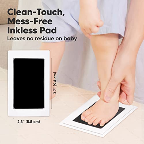 KeaBabies Inkless Hand Footprint Kit with Frame