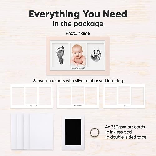 KeaBabies Inkless Hand Footprint Kit - 2-Pack for Baby Dog Keepsake
