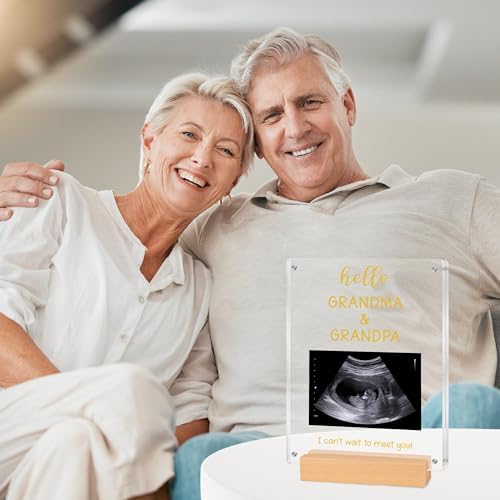 Blinking Stars Ultrasound Baby Announcement Frame