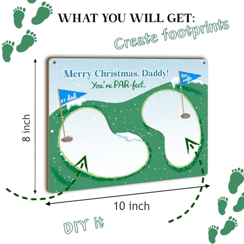 PAR-FECT Dad Footprint Handprint Keepsake Gift