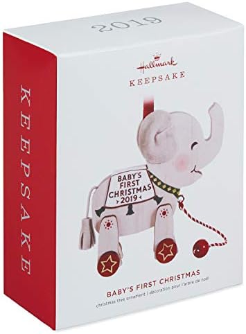 Hallmark Keepsake 2019 Babys First Christmas Elephant Ornament 1