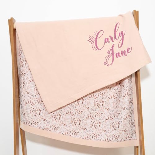 Custom Muslin Blanket with Name Embroidery 1