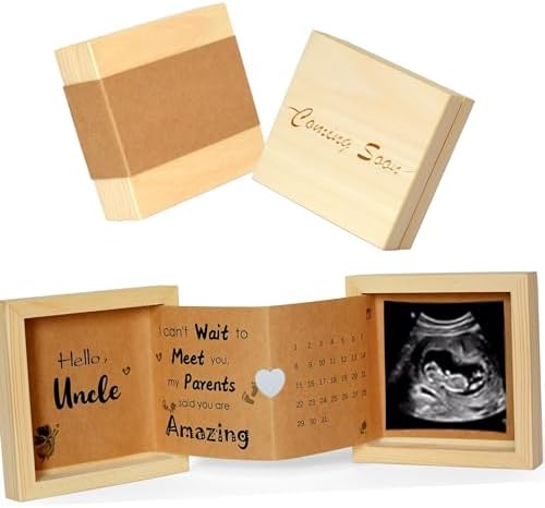 YiLiiod Baby Announcement Wooden Keepsake Box
