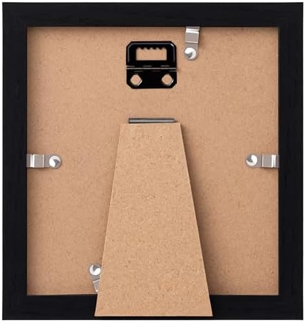 eletecpro Ultrasound Picture Frame with Glass Cover and 3 Mats 7x7 Baby Keepsake Frame for 3x4 Sonogram Photo Black