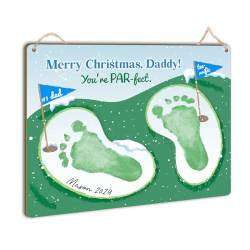 PAR-FECT Dad Footprint Handprint Keepsake Gift