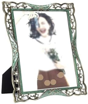 Jade Green Metal Frame Home Decor 6 Inches