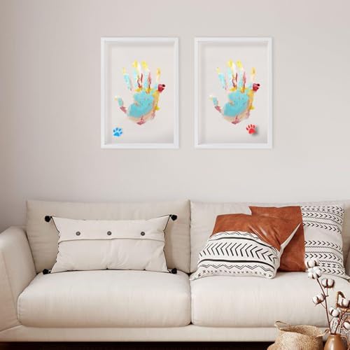 XQC Family Handprint Kit - 2PCS DIY Keepsake Frame