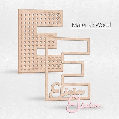 Chillever Custom Wood Name Sign with Initials