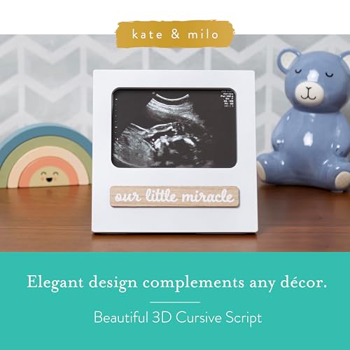Kate Milo Baby Sonogram 3D Photo Frame White
