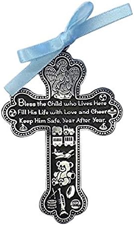 Cathedral Art Boys Pewter Bless This Child Guardian Angel Crib Medal
