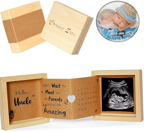 YiLiiod Baby Announcement Wooden Keepsake Box