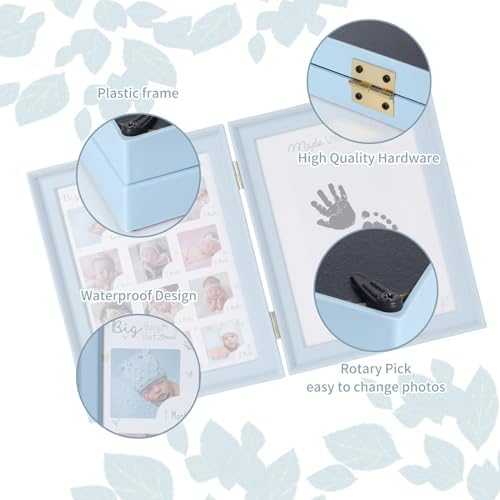 RECUTMS Baby Keepsake Frame Kit with Ink Pad and Pen
