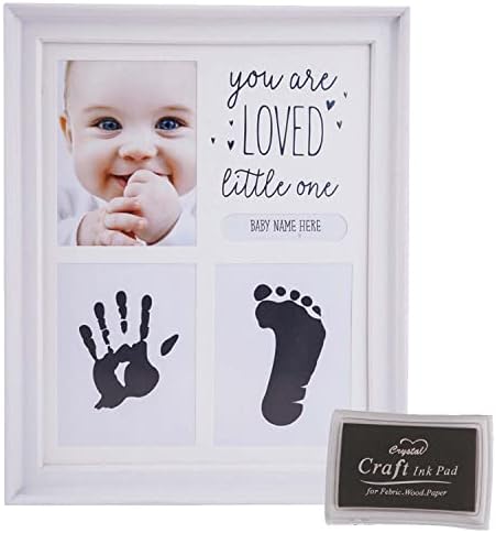 TRLREQ Baby Handprint Footprint Memory Frame Kit